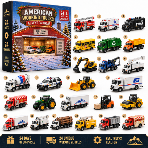 🔥Hot Sale 50% OFF! 24 Days of Working Wheels – American Truck Advent Calendar
