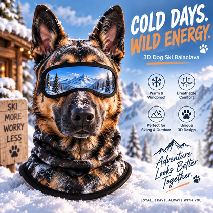 🔥🐱3D Cat Ski Balaclava Face Mask with Ears Animal&Free skiing sunglasses！！！