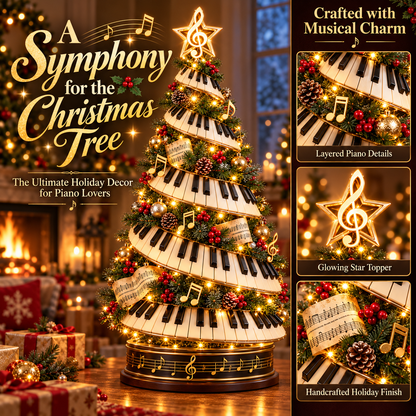 🎹✨ Piano Christmas Tree Light – Lighted Musical Holiday Tree for Piano Lovers