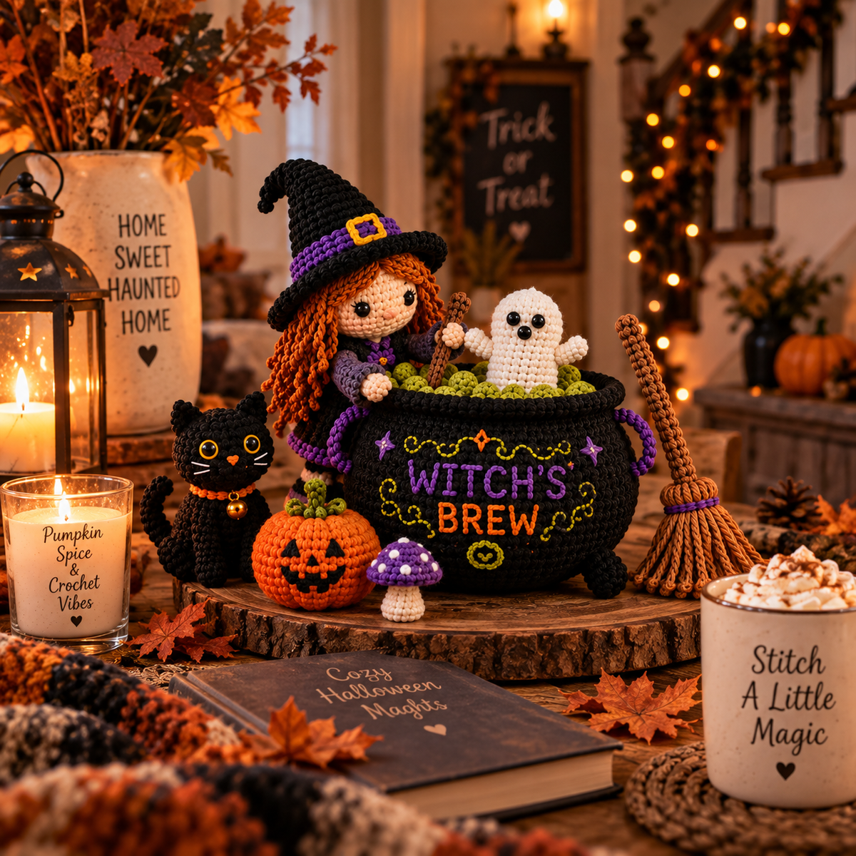 🎃 Stitch a Little Magic – Halloween Witch’s Brew DIY Crochet Kit