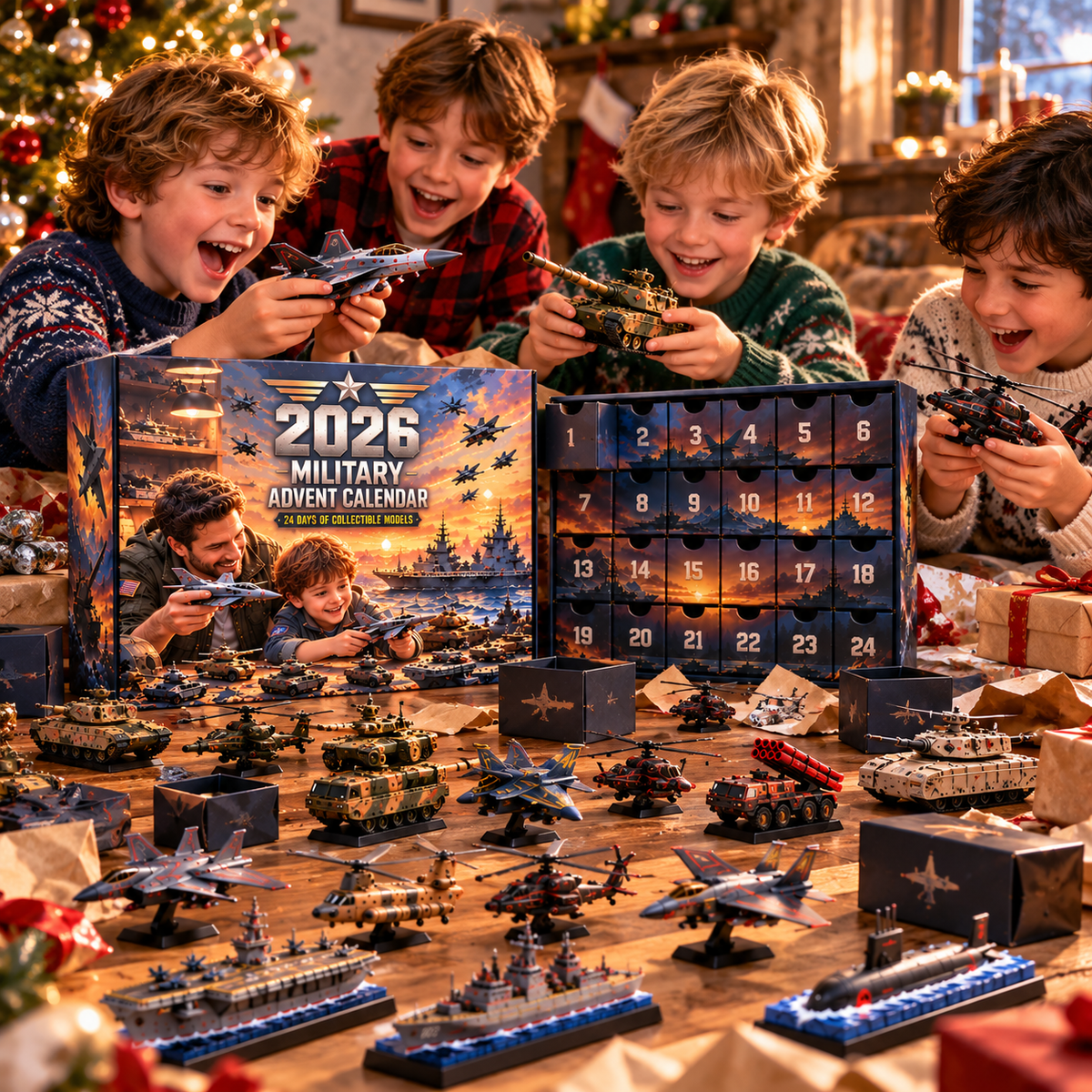 🚀🪖 Ready to Command the Ultimate Fleet! 2026 Military Advent Calendar of Land, Sea & Air Adventures