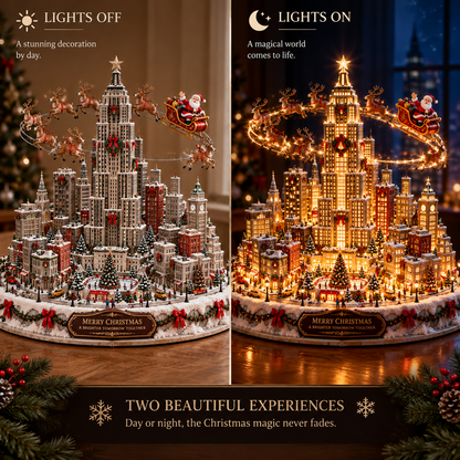 🎅Wait… Is Santa Flying Around Your City?! 🦌 2026 Magical Christmas City Light-Up Village
