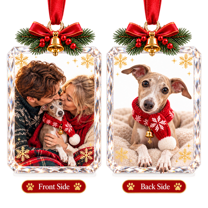 🔥 Almost Sold Out! Greyhound Christmas Keepsake Ornament – Crystal-Clear Double-Sided Acrylic