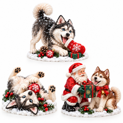 🐺SANTA, THE HUSKIES DESTROYED CHRISTMAS AGAIN! 😂24 Days of Husky Christmas Gift Set
