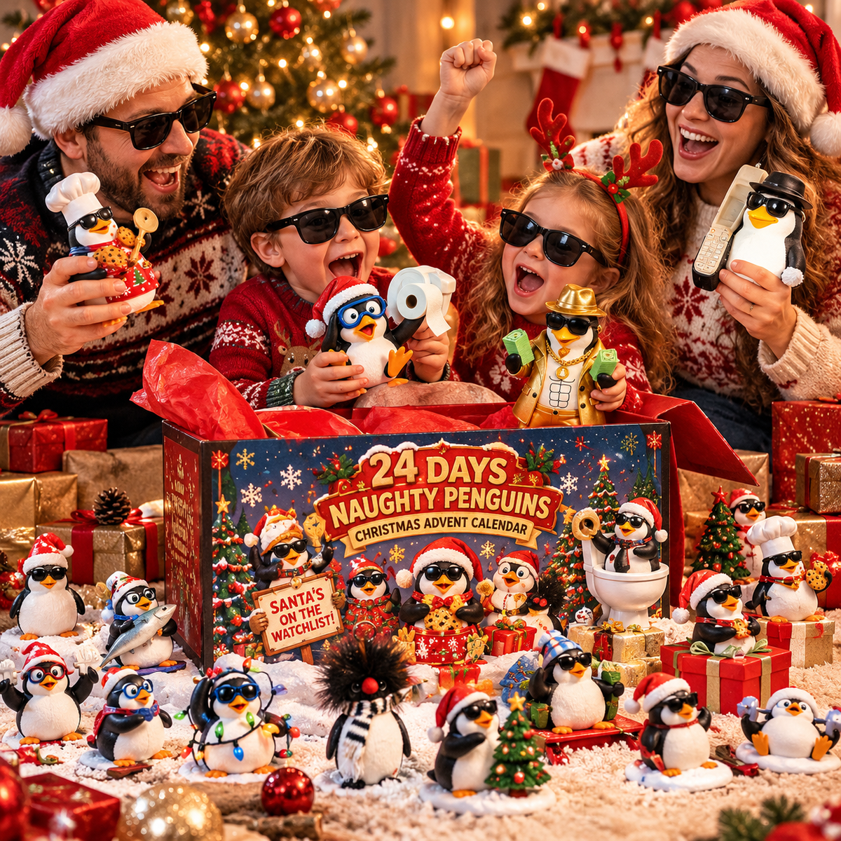 🔥Selling Out Fast!🐧24 Days of Naughty Penguins™ – The Christmas Chaos Advent Calendar