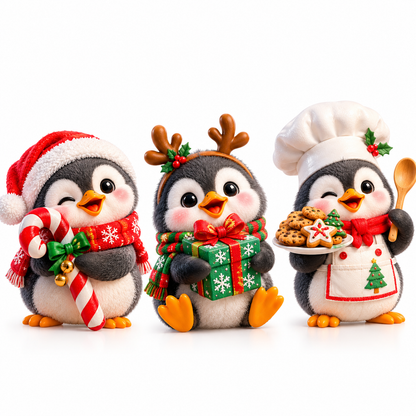 🔥LAST DAY! 50% OFF! 24 Days of Baby Penguin Christmas Mischief