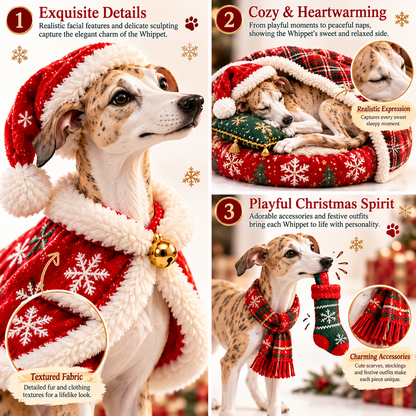 🎅🐕 Santa, Five More Minutes! 💤 2026 Whippet Christmas – 24 Days of Speed, Snoozes & Cozy Surprises