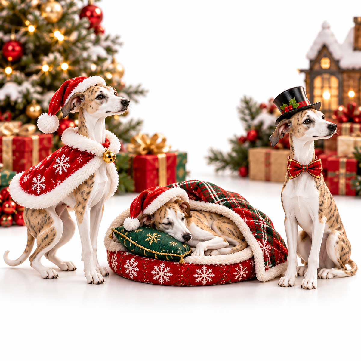 🎅🐕 Santa, Five More Minutes! 💤 2026 Whippet Christmas – 24 Days of Speed, Snoozes & Cozy Surprises