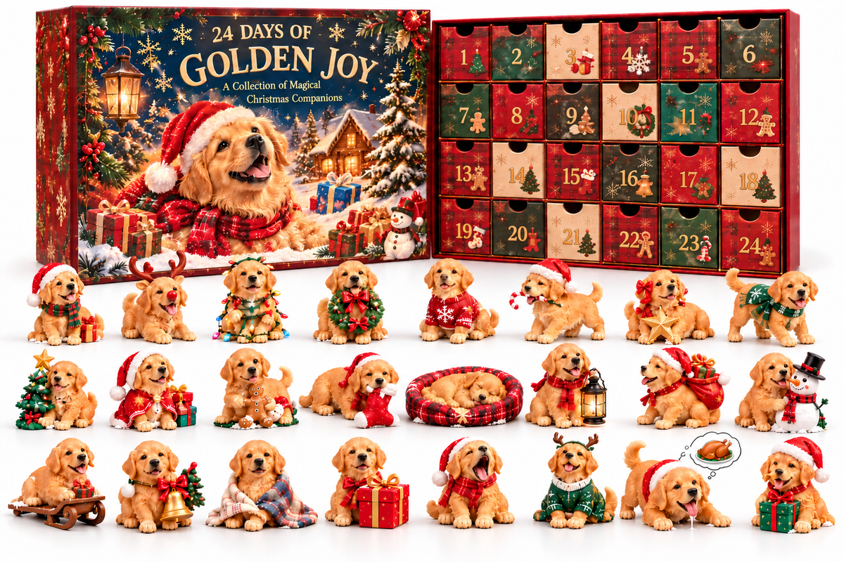 😂🐾 Who Ate Santa's Christmas Cookies?!  24 Days of Golden Retriever Mischief