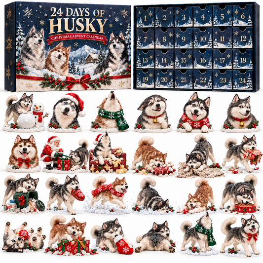 🐺SANTA, THE HUSKIES DESTROYED CHRISTMAS AGAIN! 😂24 Days of Husky Christmas Gift Set