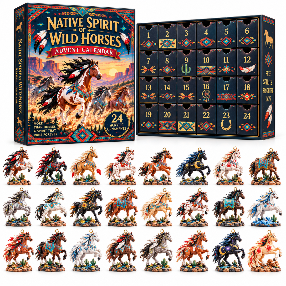 🔥 Almost Sold Out!🐎2026 Wild Horses Advent Calendar – 24 Days of Western Magic