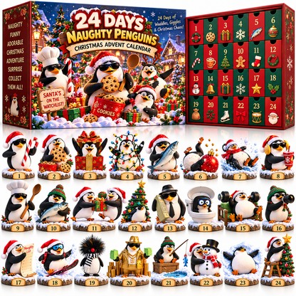 🔥Selling Out Fast!🐧24 Days of Naughty Penguins™ – The Christmas Chaos Advent Calendar