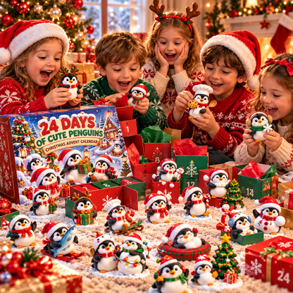 🔥LAST DAY! 50% OFF! 24 Days of Baby Penguin Christmas Mischief