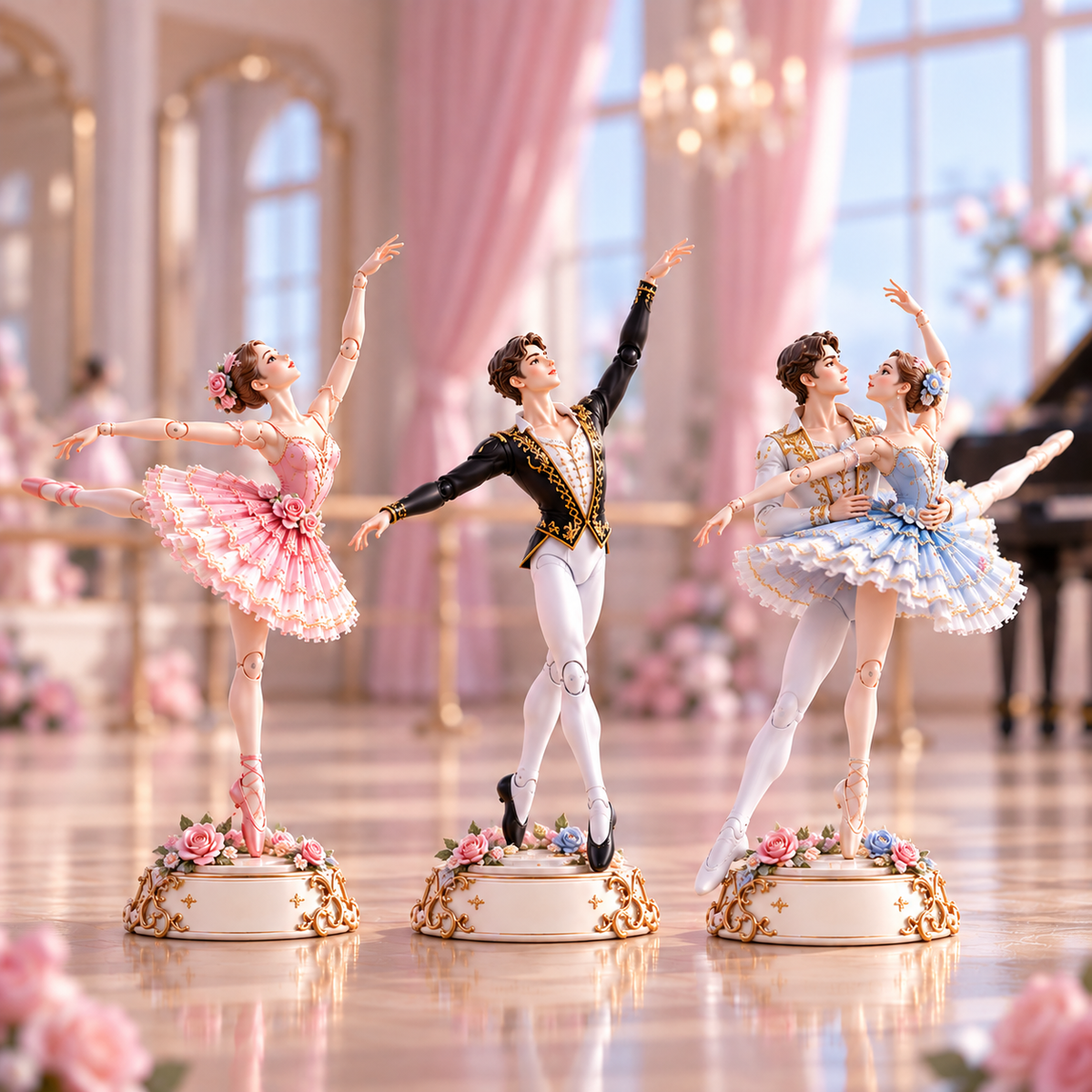 🎀Is that a swan? No way! It’s a ballerina!24 Poseable Ballet Dancer Figurines Gift Collection– Dear&Dream