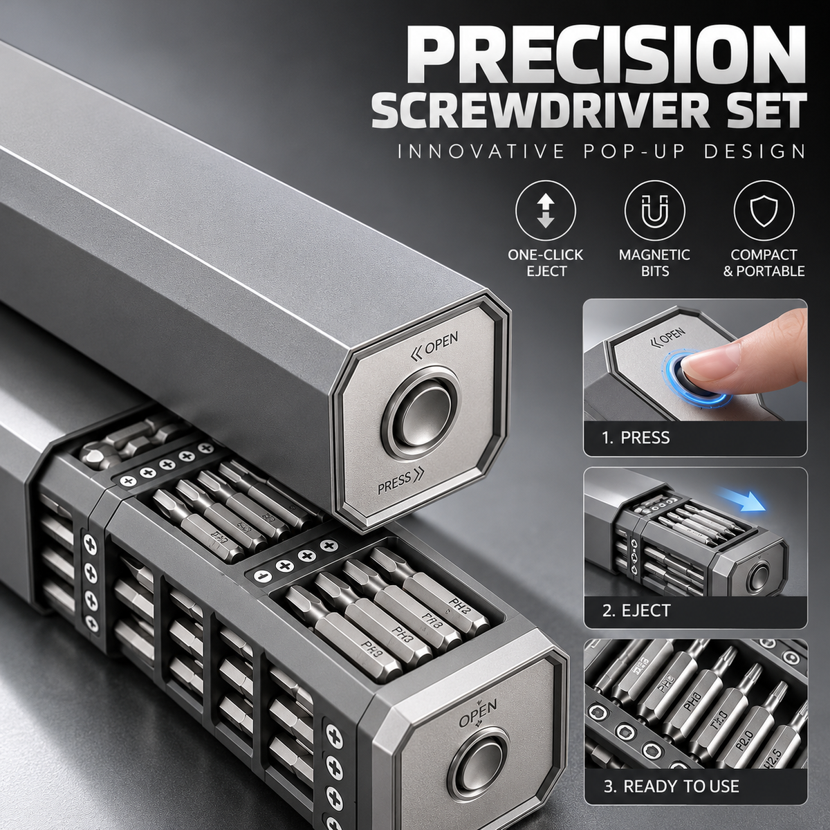 🔥 LAST DAY — 50% OFF!60-in-1 Precision Screwdriver Set – Compact Magnetic Repair Tool Kit