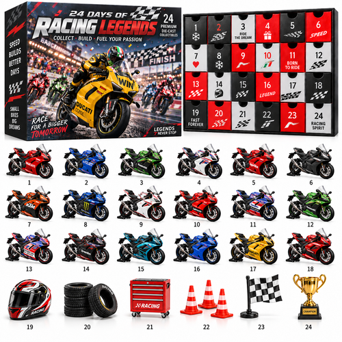 🏍️🔥 Ready for the Ultimate Racing Showdown?! 🏁 2026 Racing Legends – 24 Days of Speed & Glory!
