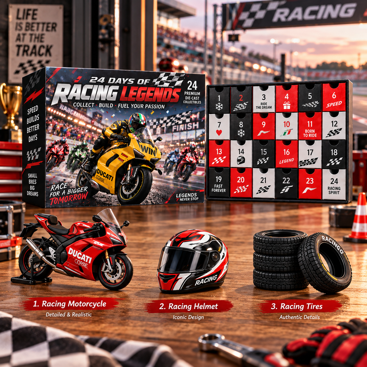 🏍️🔥 Ready for the Ultimate Racing Showdown?! 🏁 2026 Racing Legends – 24 Days of Speed & Glory!