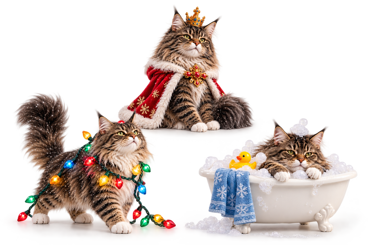 👑🐱 ROAR! One Bite and Christmas Is Mine! 2026 Maine Coon Christmas Box – 24 Days of Furry Royal Mischief