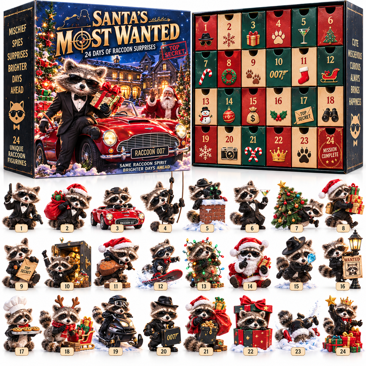 🔥 FINAL DAY — 50% OFF!🔥24 Days of Naughty Raccoons Advent Calendar 2026