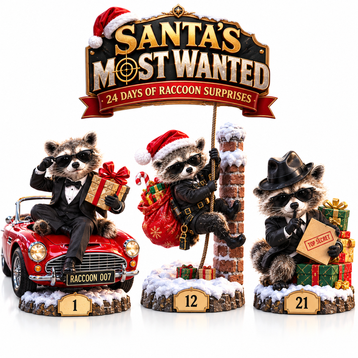 🔥 FINAL DAY — 50% OFF!🔥24 Days of Naughty Raccoons Advent Calendar 2026