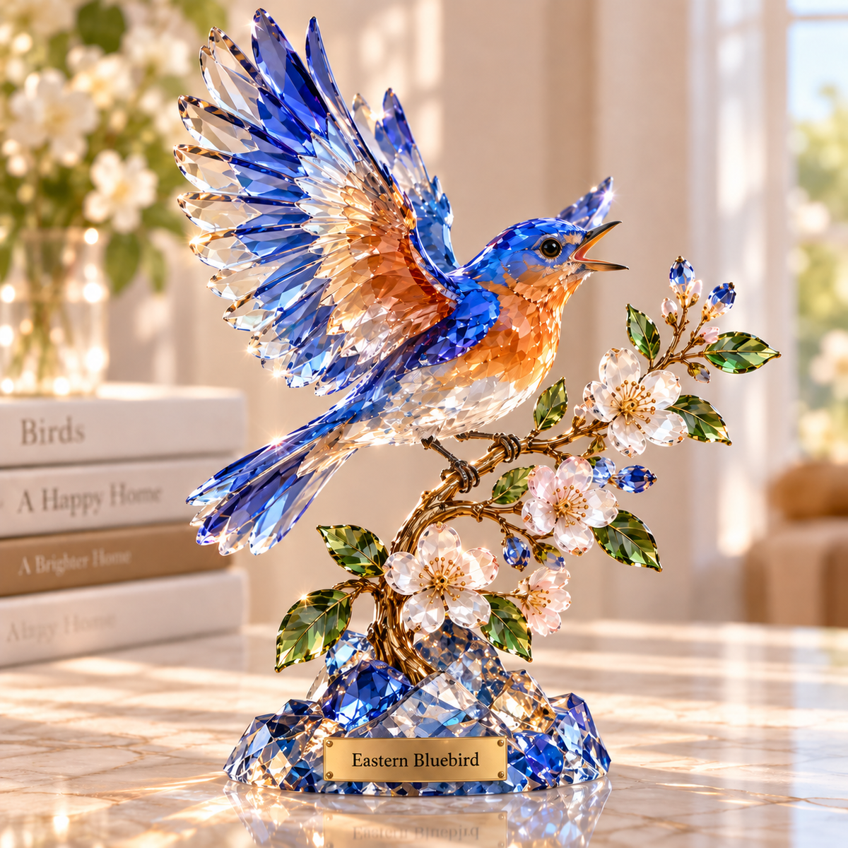 🔥Get 50% OFF Today!That Bird Is Sparkling! – Hummingbird Sea Glass Sculpture Decor
