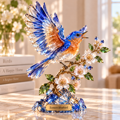 🔥Get 50% OFF Today!That Bird Is Sparkling! – Hummingbird Sea Glass Sculpture Decor