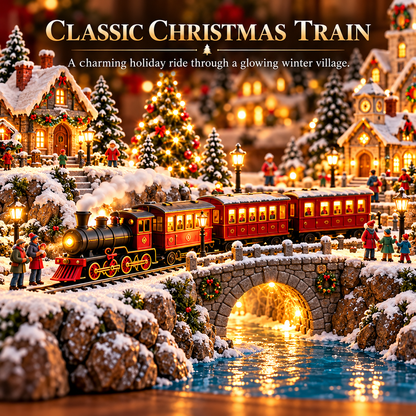 🔥 Ready to Bring Christmas Magic Home? 🚂 2026 Christmas Train Village – A Little World Full of Joy!