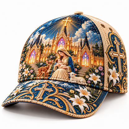 🕊️ Wear Your Faith With Confidence! ✨ 2026 Sacred Story Embroidered Cap – A Beautiful Reminder of God's Love!