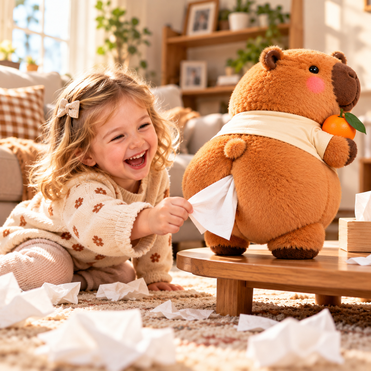😂 Wait… Tissues Come Out of Its Butt?! 🧻 Funny Capybara Car Tissue Holder – The Cutest Little Road Trip Buddy!