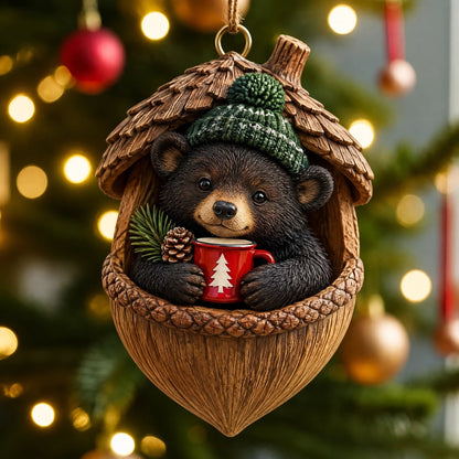 🔥Last Day 50% OFF - Woodland Nut Hideaway Ornament