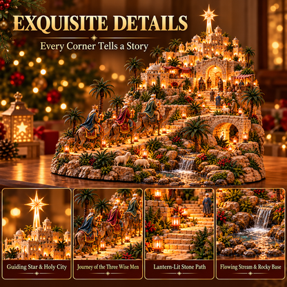 ✨ Follow the Star to Bethlehem! 🌟 2026 Three Wise Men’s Journey – Light-Up Christmas Village of Faith & Hope