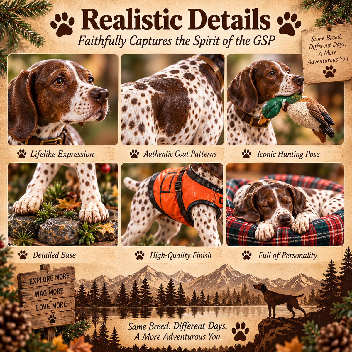 🐾 Born to Hunt. Born to Play. Born to Steal Your Couch! 😂 — 24 Days of GSP Life Advent Calendar 🎄