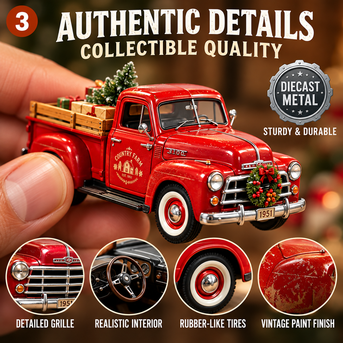 🛻 Vintage Pickup Trucks Advent Calendar – 24 Days of Classic Trucks, Timeless Memories & Christmas Surprises 🎄❤️ | A Nostalgic Gift for Dad, Grandpa & Truck Lovers