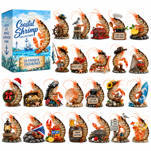 🦐 24 Days of Shrimp — 24 Ridiculous Personalities, One Unforgettable Coastal Crew