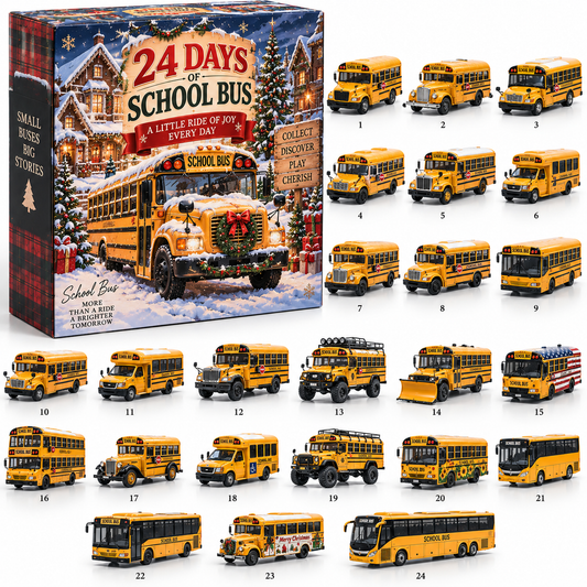 🚌🎄24 Rides to Christmas – American School Bus Collector’s Edition