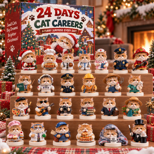 🐱🎄24 Days of Cat Careers – Exotic Shorthair Christmas Collection