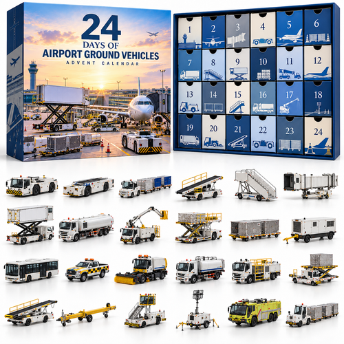 🔥 Ever Wonder What Keeps an Airport Running?! ✈️ 2026 Airport Ground Vehicles Advent Calendar – 24 Days of Behind-the-Scenes Adventures!