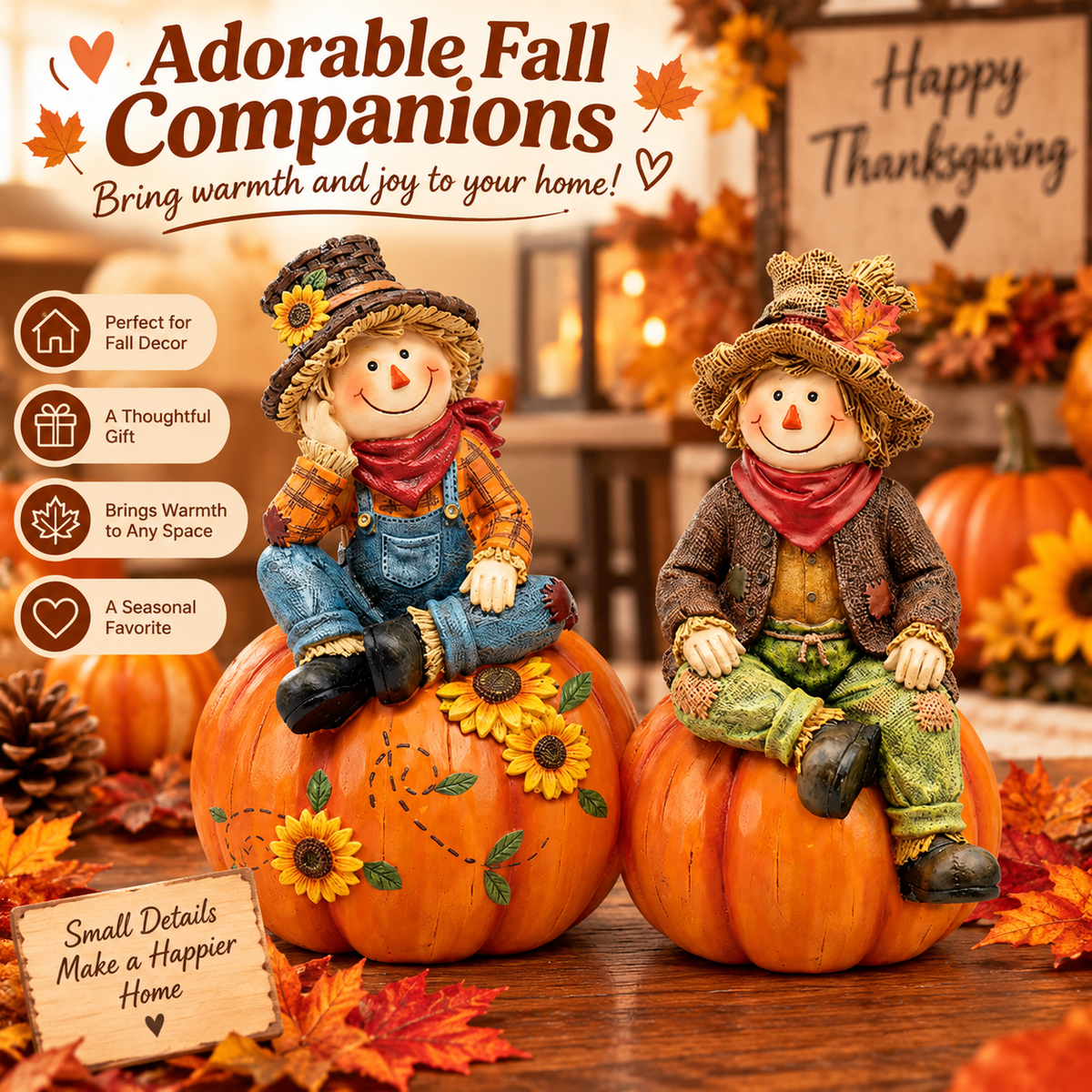 🍂 Ready to Fall in Love with Autumn?! ❤️ Two Adorable Little Friends Bringing Warmth & Joy to Every Home!