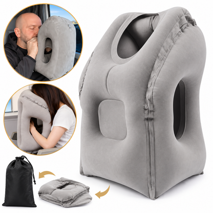✈️ Inflatable Travel Pillow – A More Comfortable Way to Rest on Long Flights