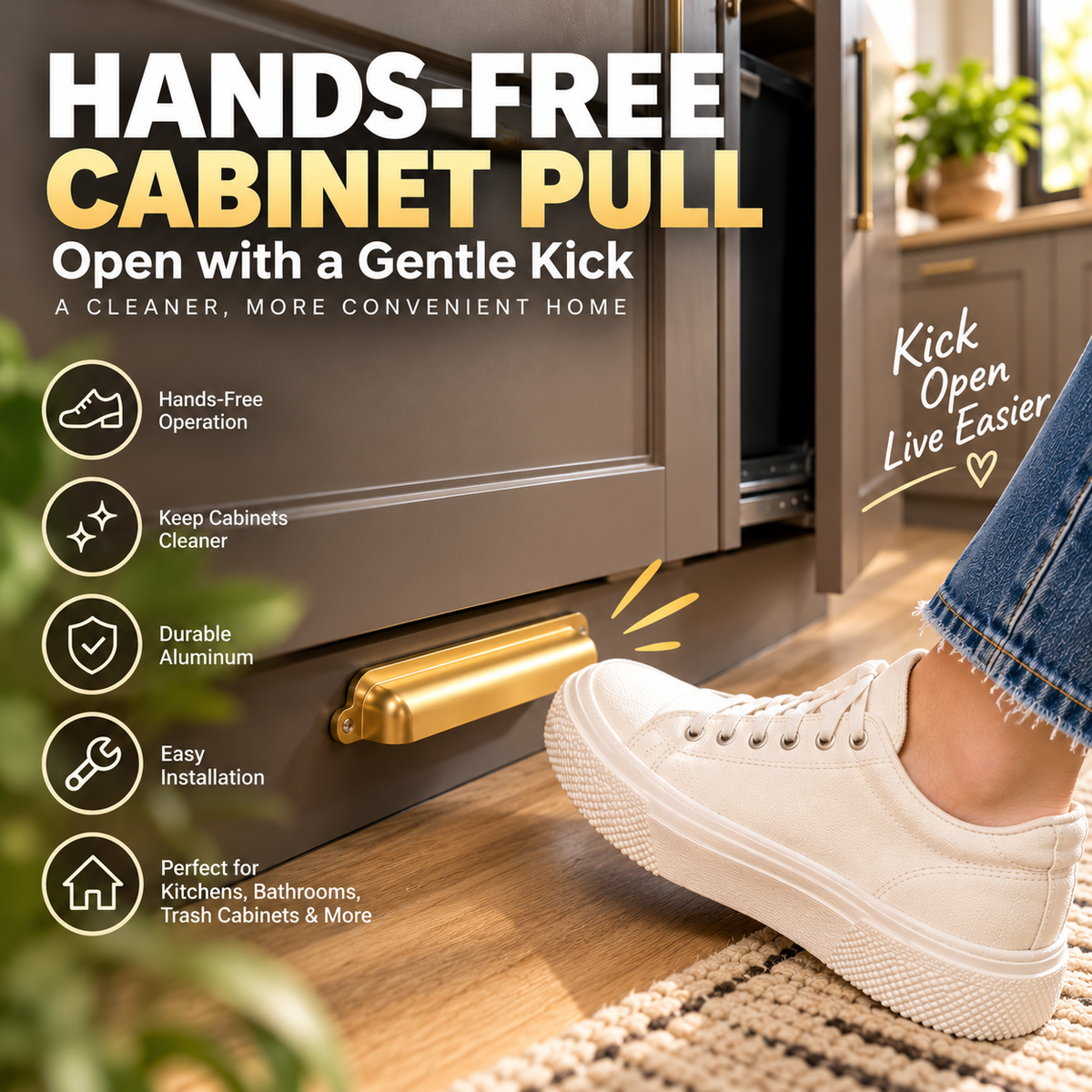 Hands-Free Cabinet Foot Pull – The Little Upgrade That Makes Everyday Life Easier