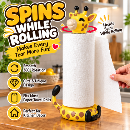 🦒 Who Knew Kitchen Cleanup Could Be This Fun?! 💛 Meet Your New Spinning Kitchen Buddy!