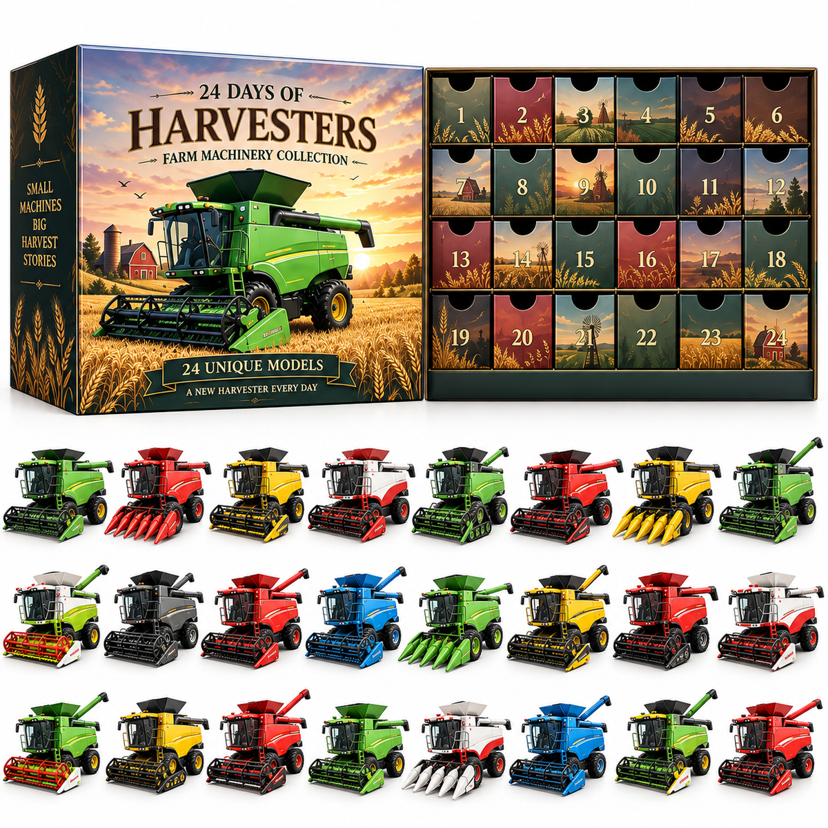24 Days of Harvesters – Farm Machinery Advent Calendar | 24 Unique Collectible Combines