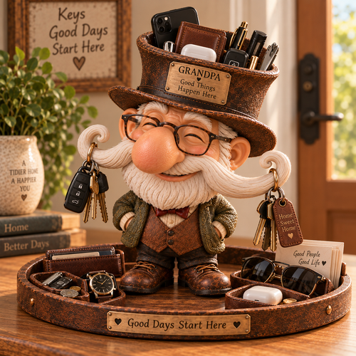 🔥 SHOCKING DEAL! 👴 Wait… Grandpa Can Hold ALL That?! 😂 Big Nose Grandpa – Funny Multi-Purpose Organizer & Unique Gift!