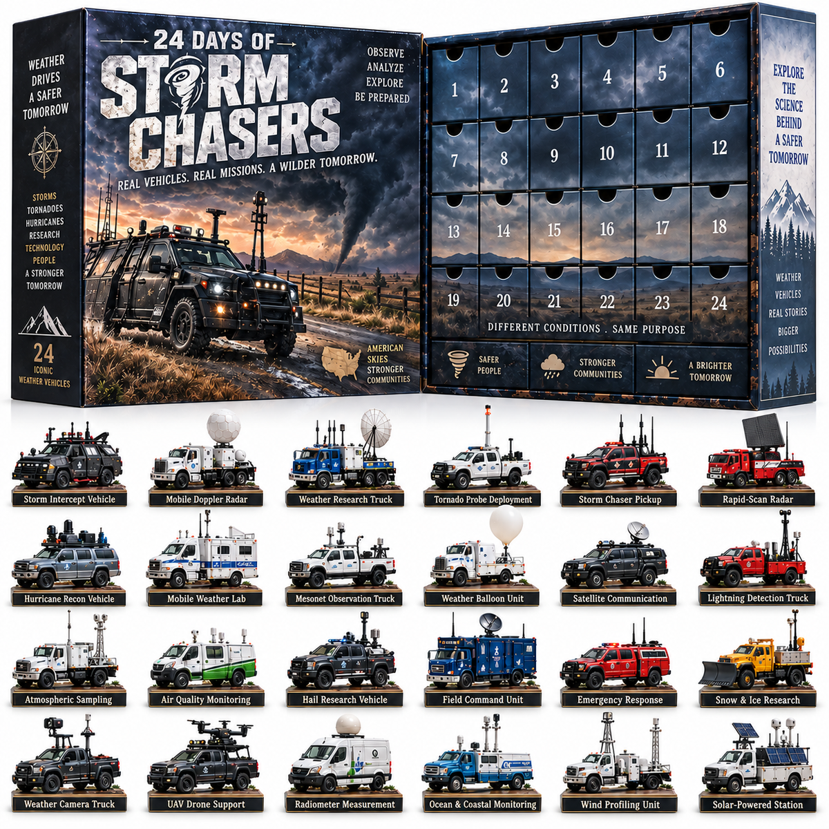 🌪️ Ready to Chase the Storm?! 🚙 2026 Storm Chasers Collection – 24 Days of Legendary Weather Machines & Wild Adventures!