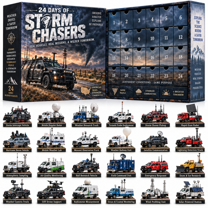 🌪️ Ready to Chase the Storm?! 🚙 2026 Storm Chasers Collection – 24 Days of Legendary Weather Machines & Wild Adventures!