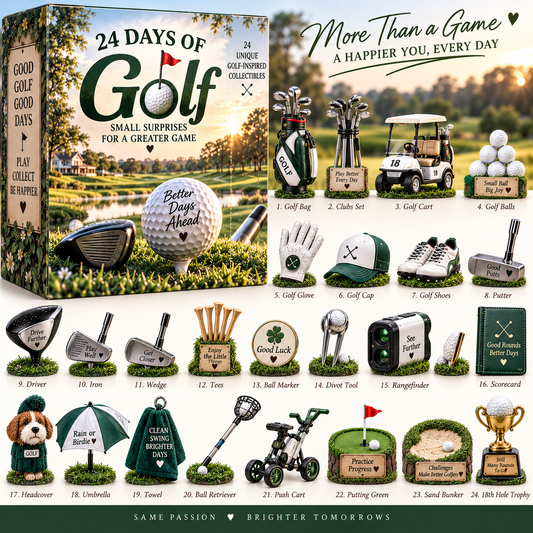 24 Days of Golf – From the First Tee to the Final Putt Collectible Countdown Set ⛳