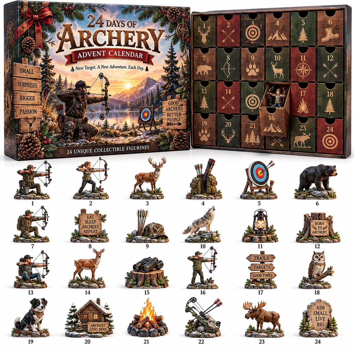 🎯 Ready to Aim for Christmas? 🏹 2026 Archery Advent Calendar – 24 Days of Outdoor Adventure!