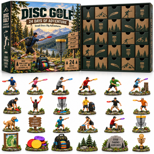 🥏 Ready for Your Next Great Throw?! 🌲 2026 Disc Golf Advent Calendar – 24 Days of Adventure, Surprises & Collectible Moments!
