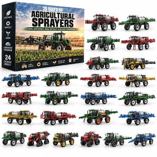 🚜24 Days of Agricultural Sprayers Advent Calendar – 24 Unique Self-Propelled Farm Sprayer Miniatures