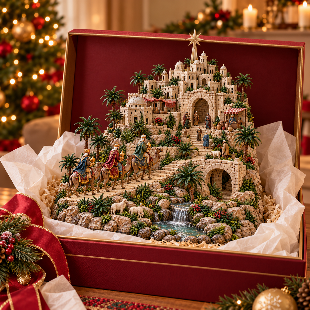 ✨ Follow the Star to Bethlehem! 🌟 2026 Three Wise Men’s Journey – Light-Up Christmas Village of Faith & Hope